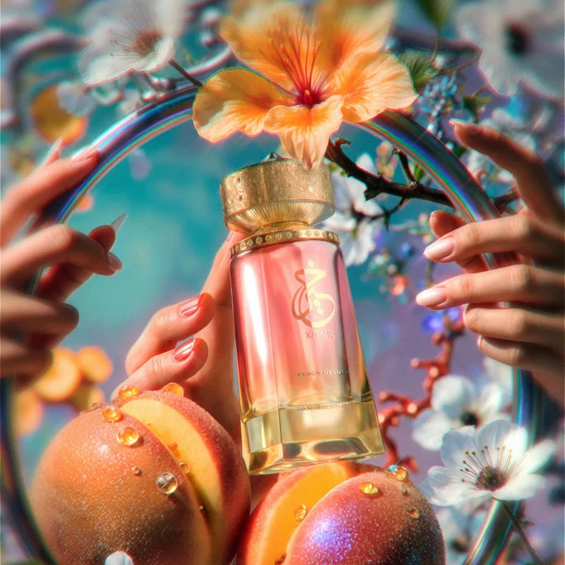 Unisex Eau De Parfum Paris Corner Khaire Peach Sweet & Sensual Perfume Notes of Peach Ginger & Musk for Men & Women