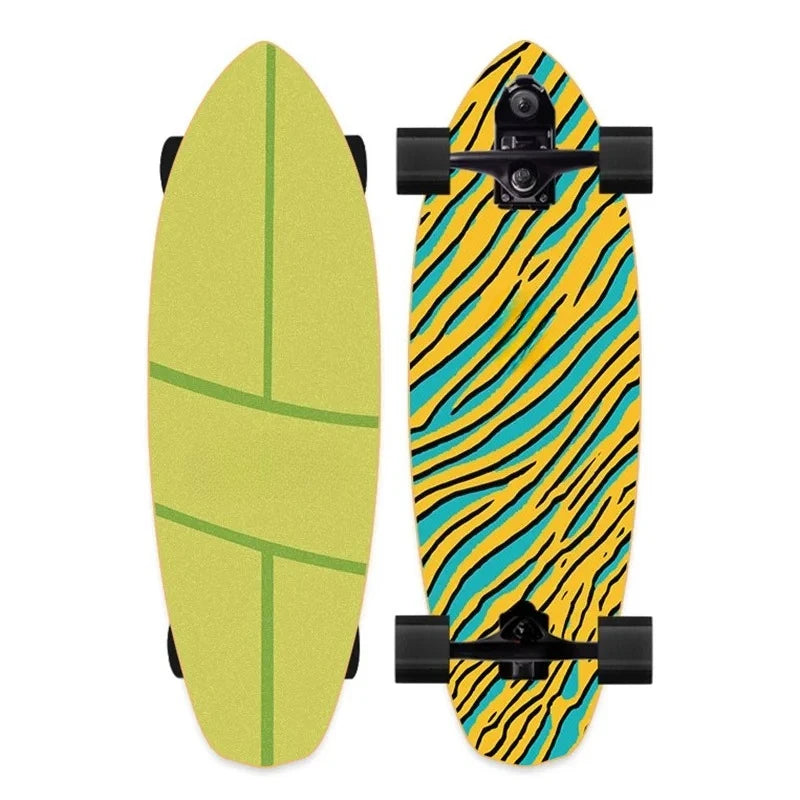 82cm Professional S7 P7 Carver Surf Land Skateboard Highly Smooth Maple Professional Land Surfboard Big Fish Board