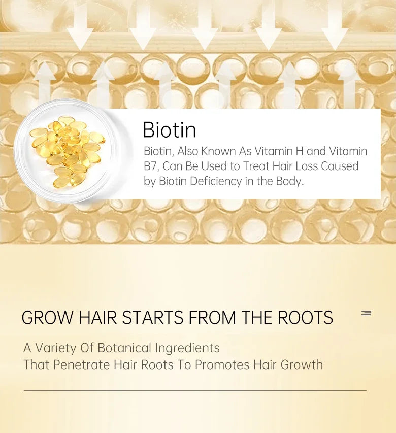 PURC Biotin and Ginger Hair Growth Oil Shampoo Conditioner Sets Hair Loss Treatment Thicker Fuller Stronger Hair Care Products