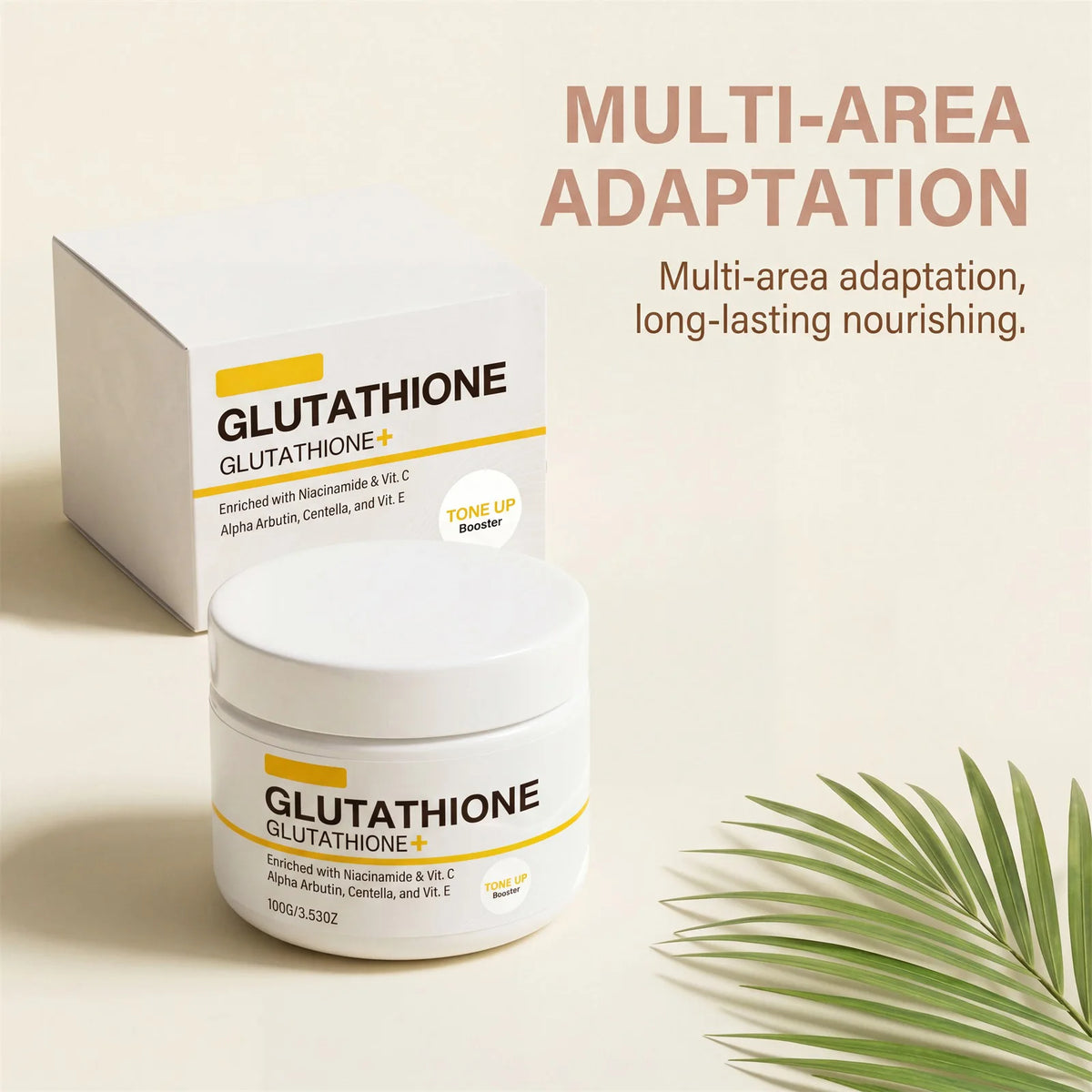 100g Glutathione Whitening Cream Tone Up Booster Niacinamide Vitamin C Alpha Arbutin Dark Spot Corrector Glow Face Moisturizer