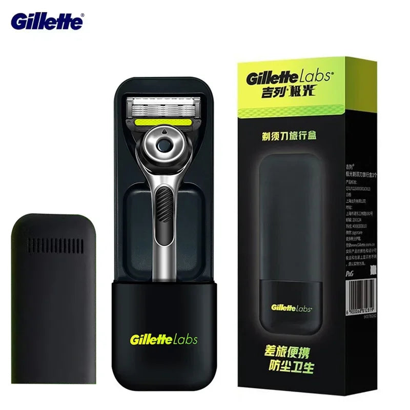 Portable Razor Travel Box Fit for Gillettte Labs Shavers Anti-dust Anti-fall High Quality Plastic Silicone Shaver Storage Case