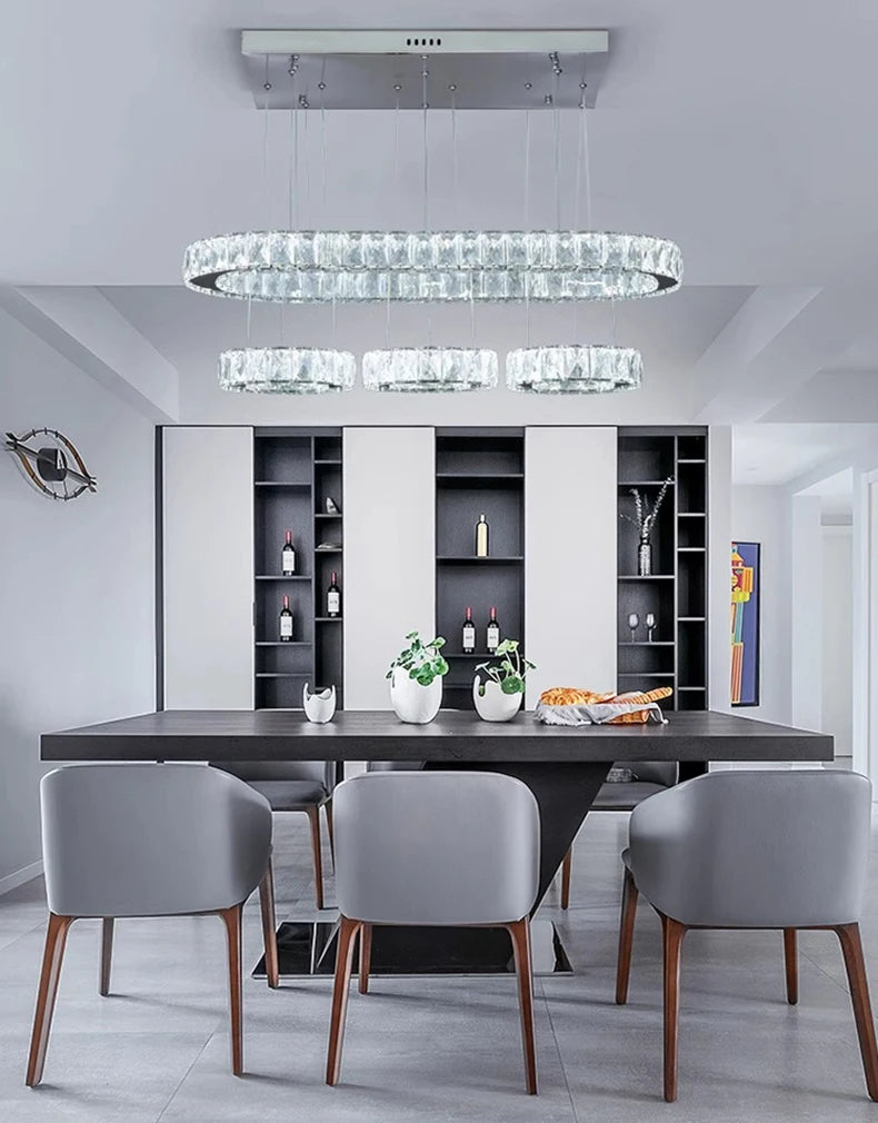 Home Decorationpendant Lights, Luxury Crystal Living Room Chandelier, Dining Room Pendant Lamp, Ceiling Light, Indoor Lighting