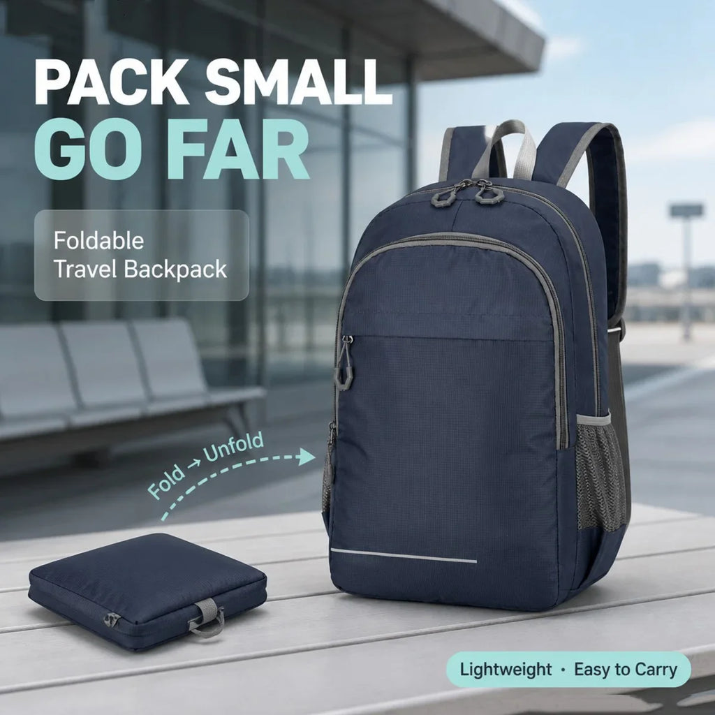 Men's Waterproof Outdoor Backpack Lightweight Hiking Bag Large Capacity Foldable Camping Travel Backpack for Men Organizer Bags
