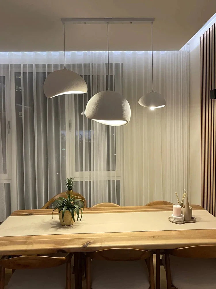 Minimalism Wabi Sabi LED Pendant Lamps For Living Dining Room Restaurant Loft Decor Hanging Chandelier Art Suspension Luminaire