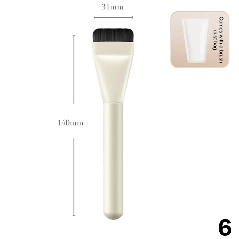 Ultra Thin Foundation Brush Lightweight Face Contour Brush Flat Contour Brush Foundation Cream Makeup Brushes Beauty