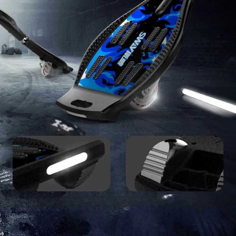 Good Quality Twist Skateboard Wave Board with 2 Wheels Snake Skate Board/wave Board Skateboard Scooter Parts Accessories