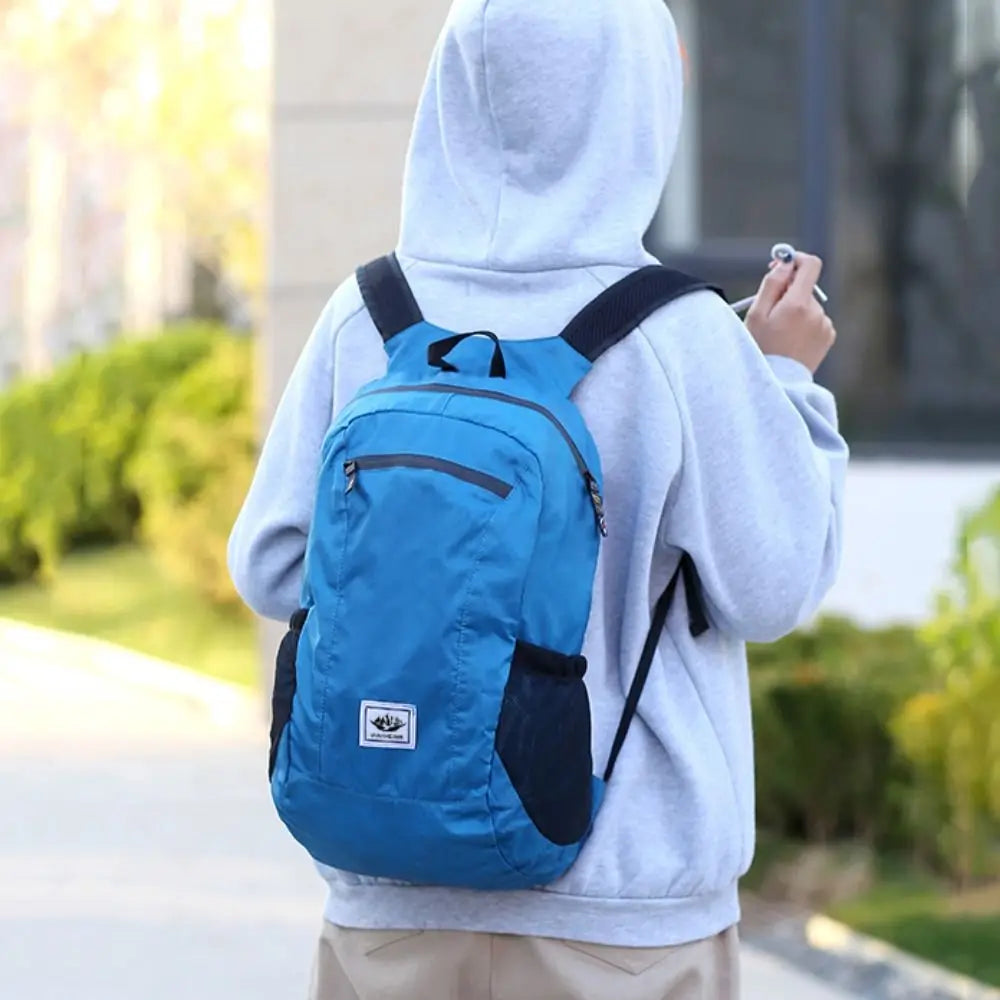 Large Capacity Foldable Backpack Folding Waterproof Mountaineering Bag Sports Knapsack Oxford Cloth Lightweight Nylon Bag Hiking