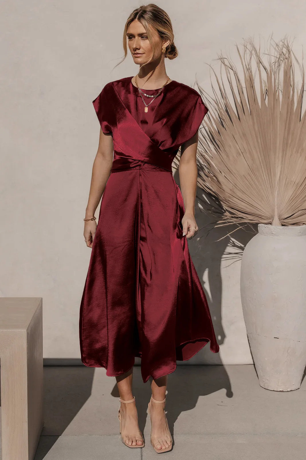 High Quality Spot Wholesale Fashion Summer Women Clothing High-end Satin Binding Elegant Drape Light Evening Dress Vestidos Y2k
