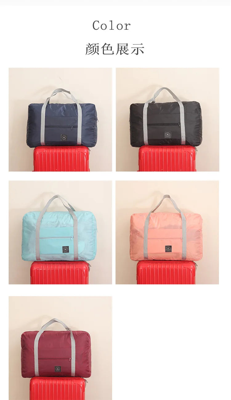 Travel Bag Folding Travel Storage Bag Travel Storage Bags Boarding Luggage Clothes Handbags Picnic Move House Large Handbag