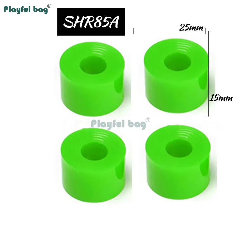 4-Wheel Skateboard Truck Mount - PU High Rebound Shock Absorber for Longboard Skateboard - Polyurethane Cushion Pads Set AMA65
