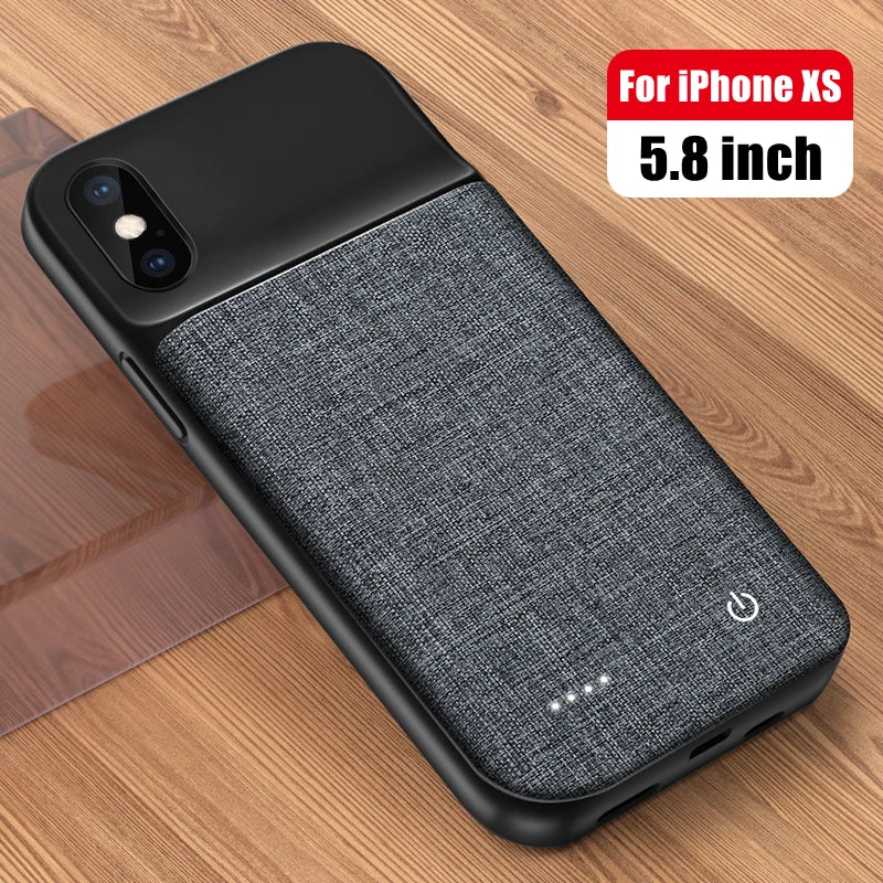Smart battery Charger Case For iPhone 11 12 13 14 Pro Max XR XS Max 13 Mini Portable Power Bank Charging Cover batterie externe