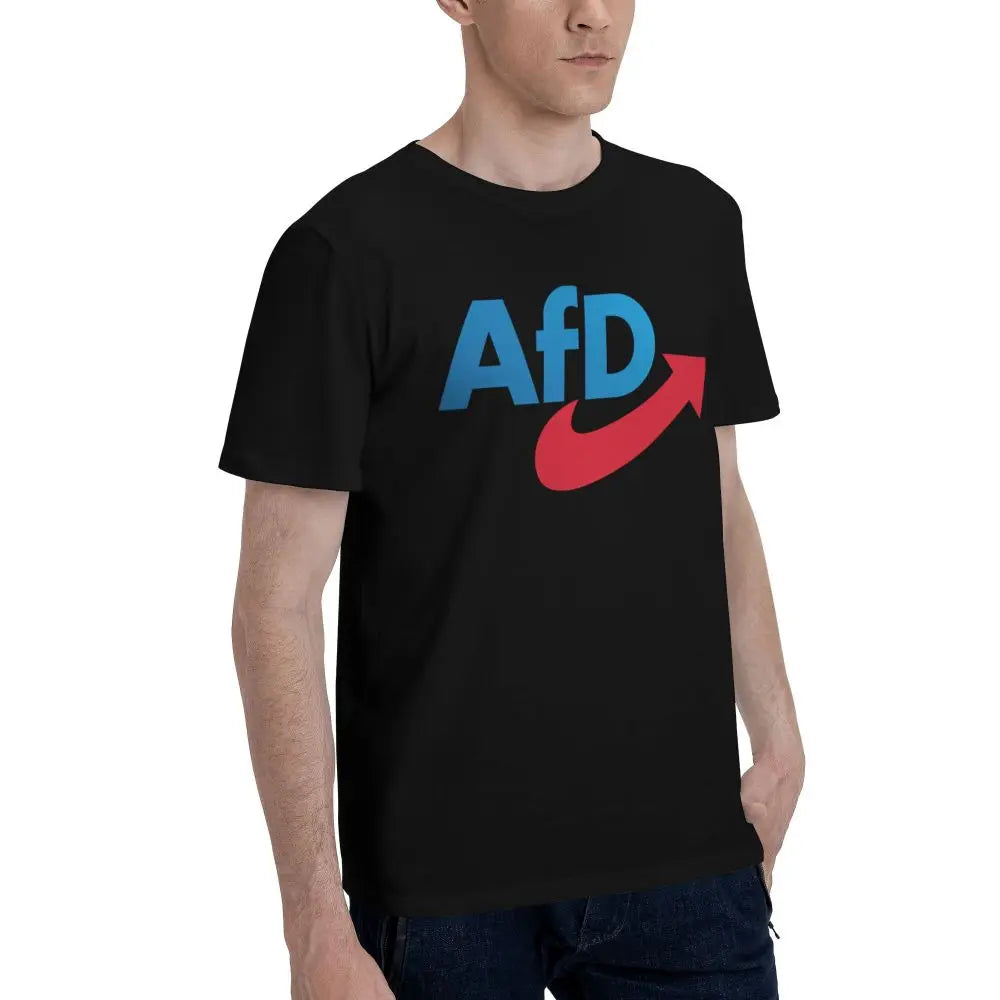 Alternative AFD Germany T-Shirt Summer Y2K Funny T-Shirts 100% Cotton Hip Hop Tee Shirt For Men Short Sleeve Print Tops