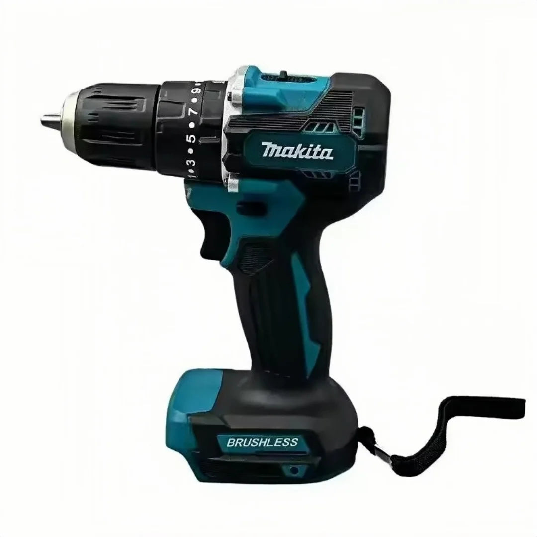 Makita Original DDF487 18V LXT Brushless Drill Driver, Multifunctional Rechargeable Screwdriver for Wood Metal Drilling Tasks