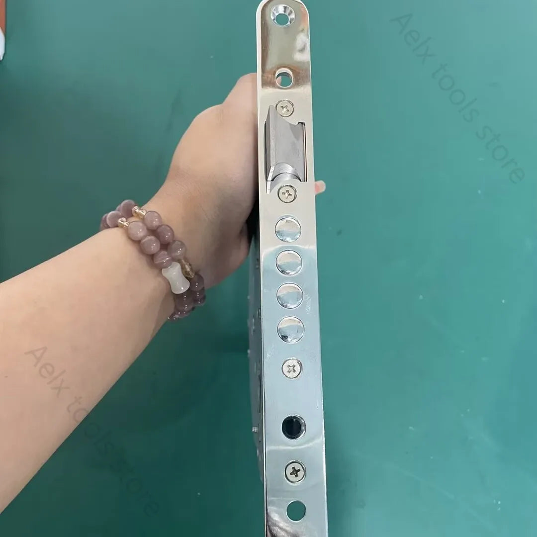 Smart Automatic Israeli 6590 Mortise Lock Body Round Head Square Bolt Replacement for Old Security Door Fingerprint Lock