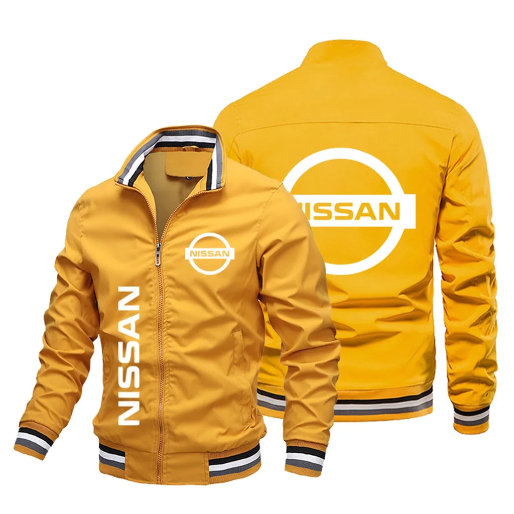 2025 Nissan Men's Motorcycle Jacket, Autumn/Winter Style Casual Baseball Men's Jacket, Outdoor Sports Cycling Jacket