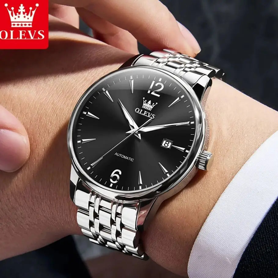 OLEVS 6741 Men Mechanical Watches 2025 New Luxury Automatic Watch Men Sapphire crystal Waterproof Moon Wrist Watch For Men