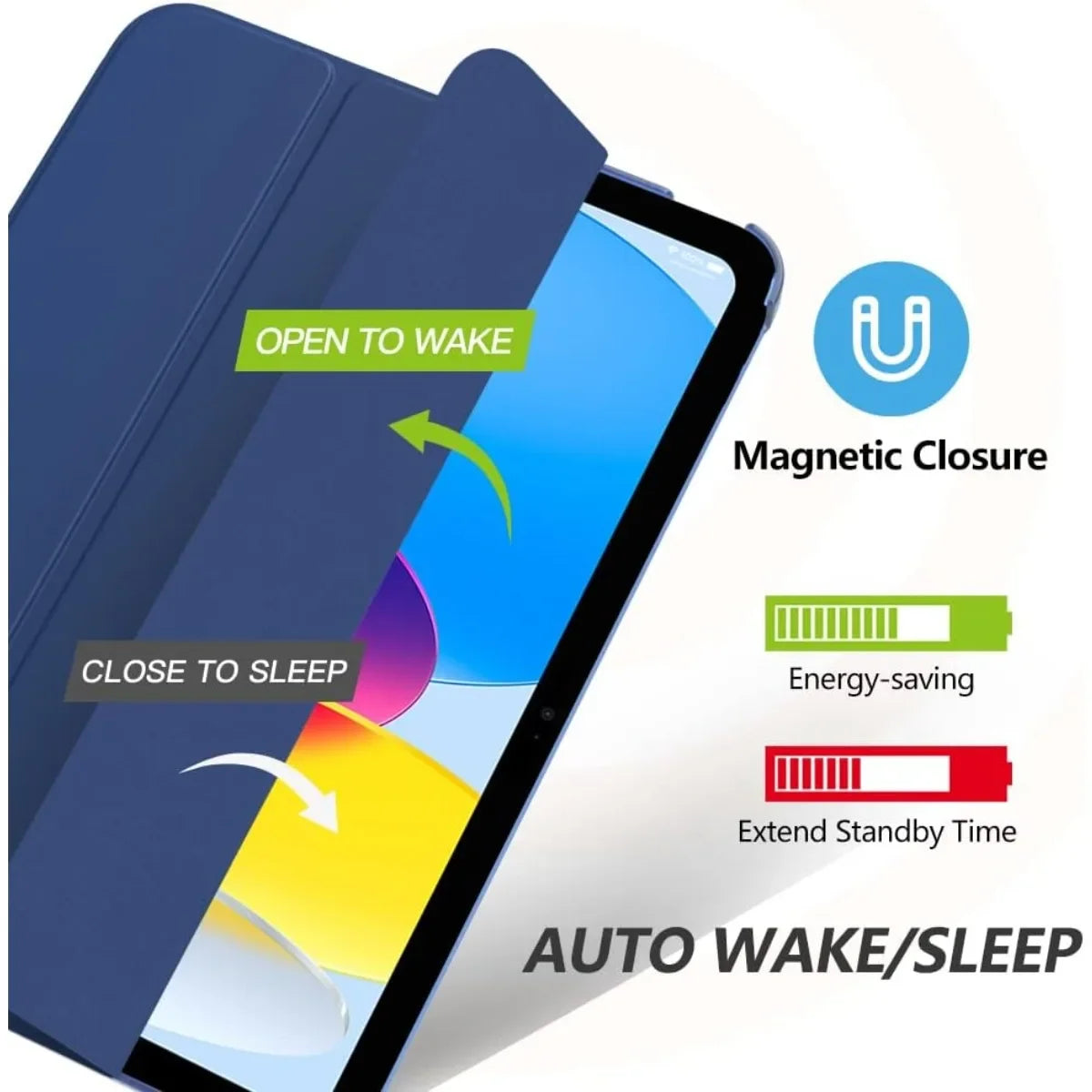 For iPad A16 2025 Case Support Magnetic Charging Auto Wake up Tablet Cover Funda For iPad 11th Generation 11 Inch Case