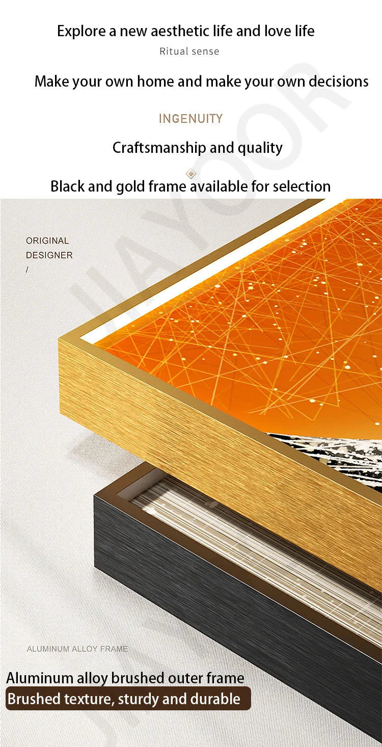 Led Modern Light Luxury Entrance Decoration Painting Slender Entrance Wall Painting High-end Hanging Painting Corridor Wall Lamp