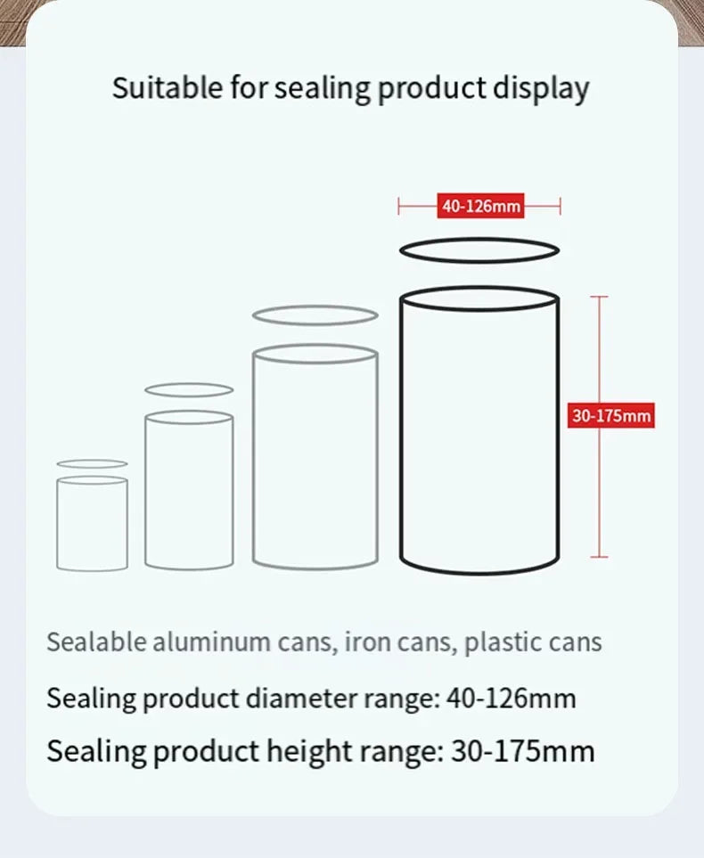 High Efficiency Automatic Beverage Can Sealing Equipment Plastic Metal Milk Tea Soda Can Packaging Machine