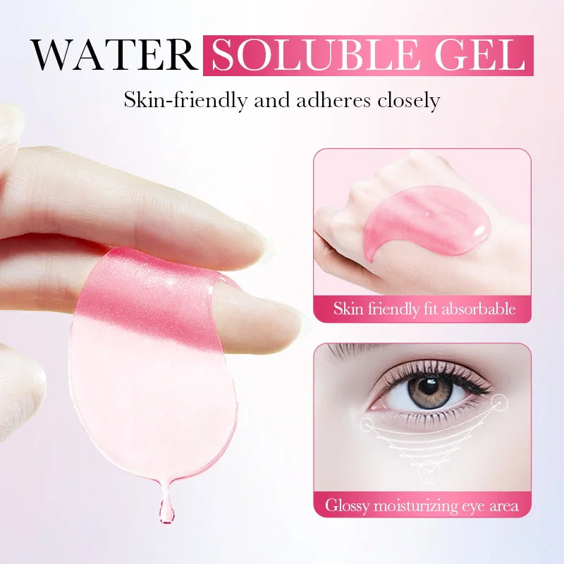 80Pcs Niacinamide Collagen Brightening and Moisturizing Eye Mask, Contains Niacinamide, Making the Skin More Radiant, Firm, and Moisturized, Providing a Glowing Effect, Improving Dry Skin Around the Eyes, Suitable for Those W