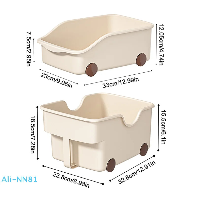 【N】Kitchen Sundries Storage Case With Wheels Seasoning Bottle Jar Storage Container Kitchen Closet Organizer
