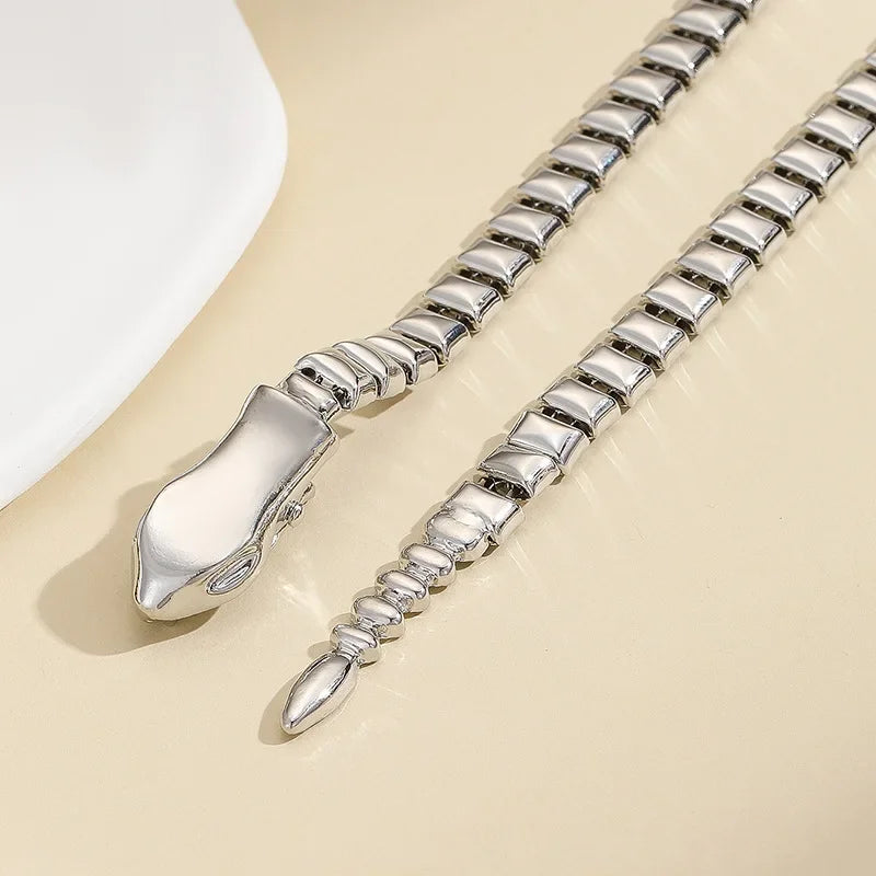 Modern Jewelry European and American Design Metal Snake Necklace For Women Party Gifts Modern Accessories Hot Selling