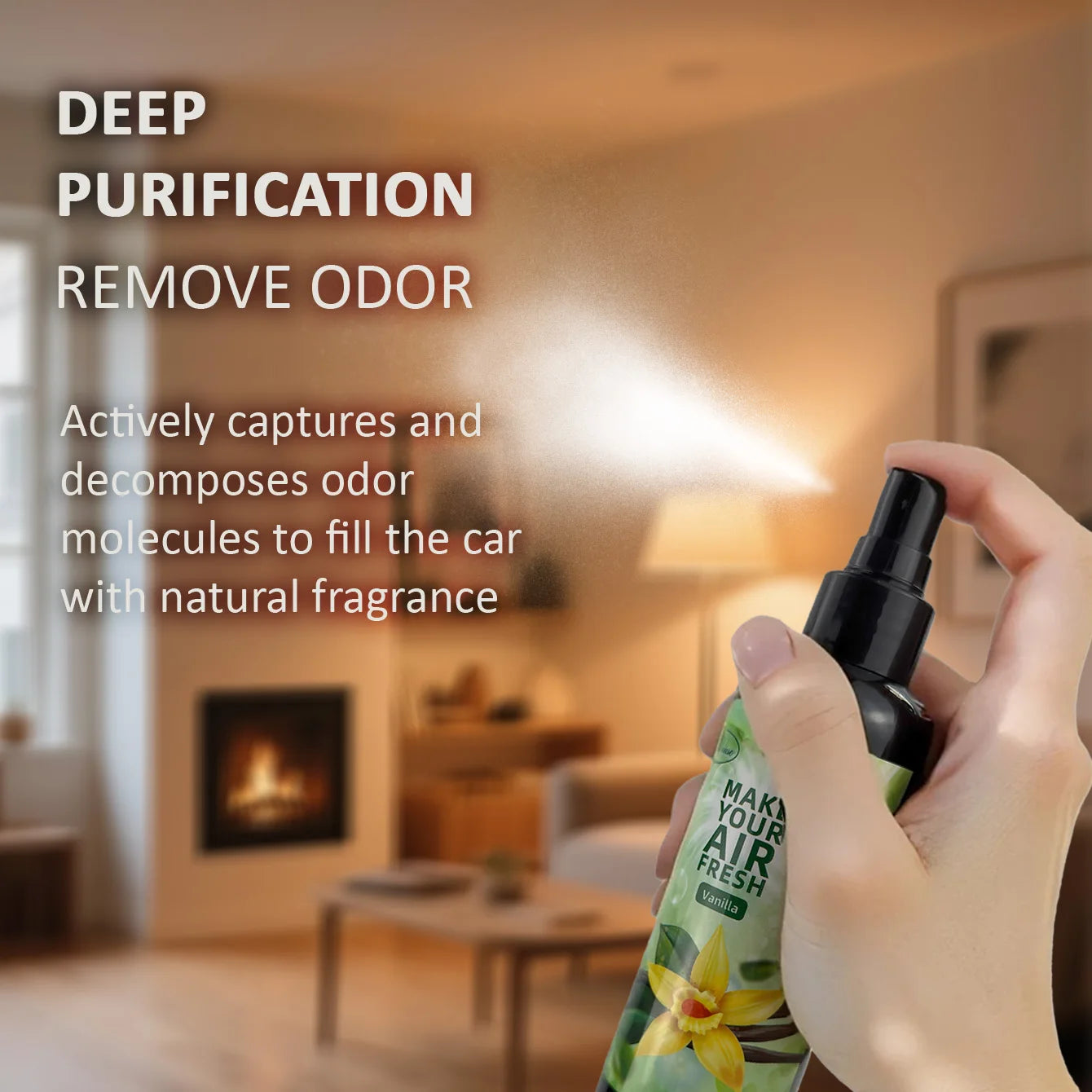 150ml/5.07oz, 9 Scents Fragrance Spray, Home/Car/Clothes/Bathroom Air Freshener, Durable Fragrance, Odor Removal, Fresh Air