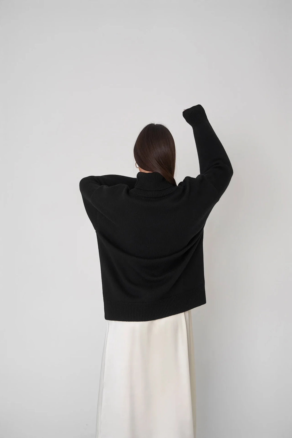 Bornladies Women Turtleneck Sweater CHIC Autumn Winter Thick Warm Pullover Top Oversized Casual Loose Knitted Jumper Female Pull