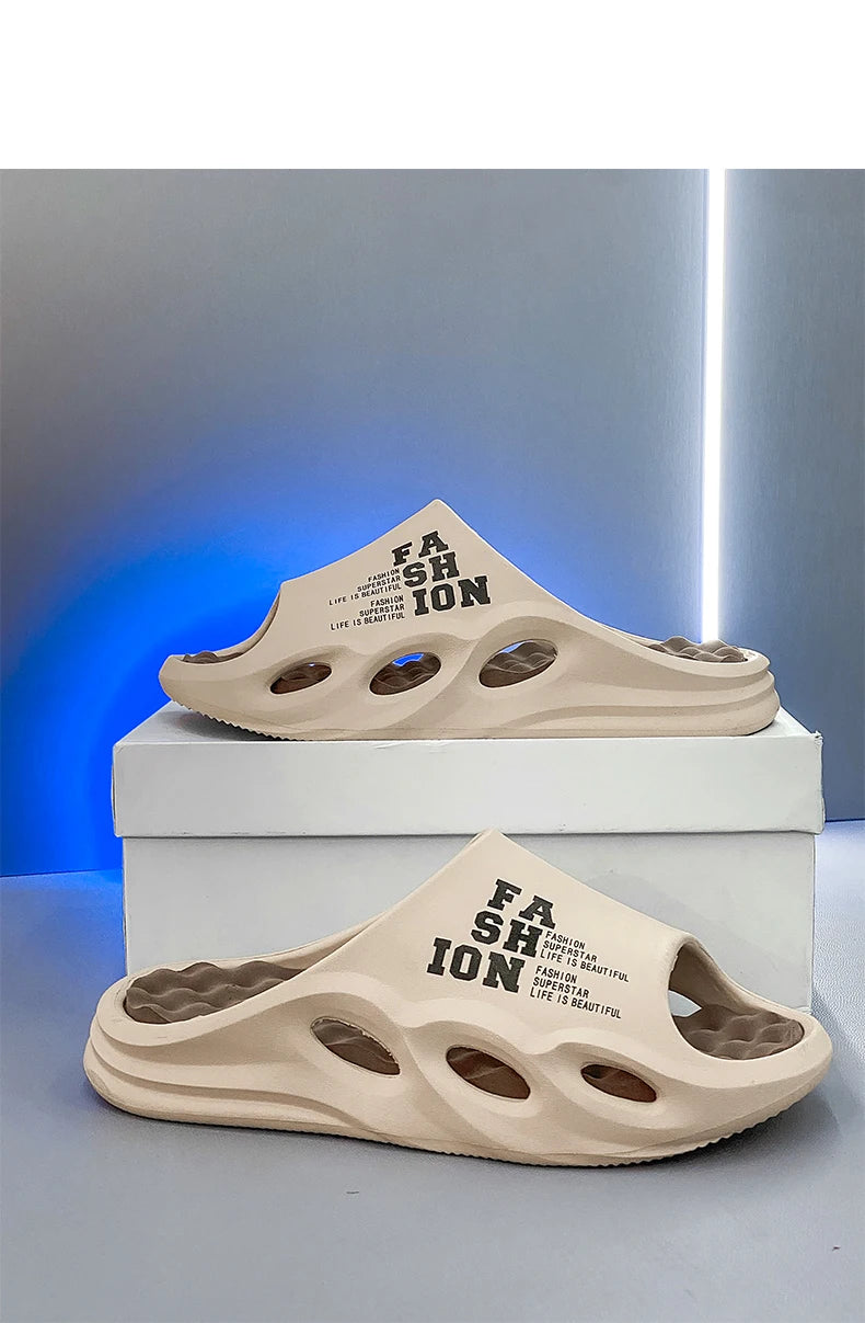 Men's Slippers Massage Slippers EVA Lightweight Beach Casual Shoes Indoor Soft Sole Slippers Platform Outdoor Men Sandals