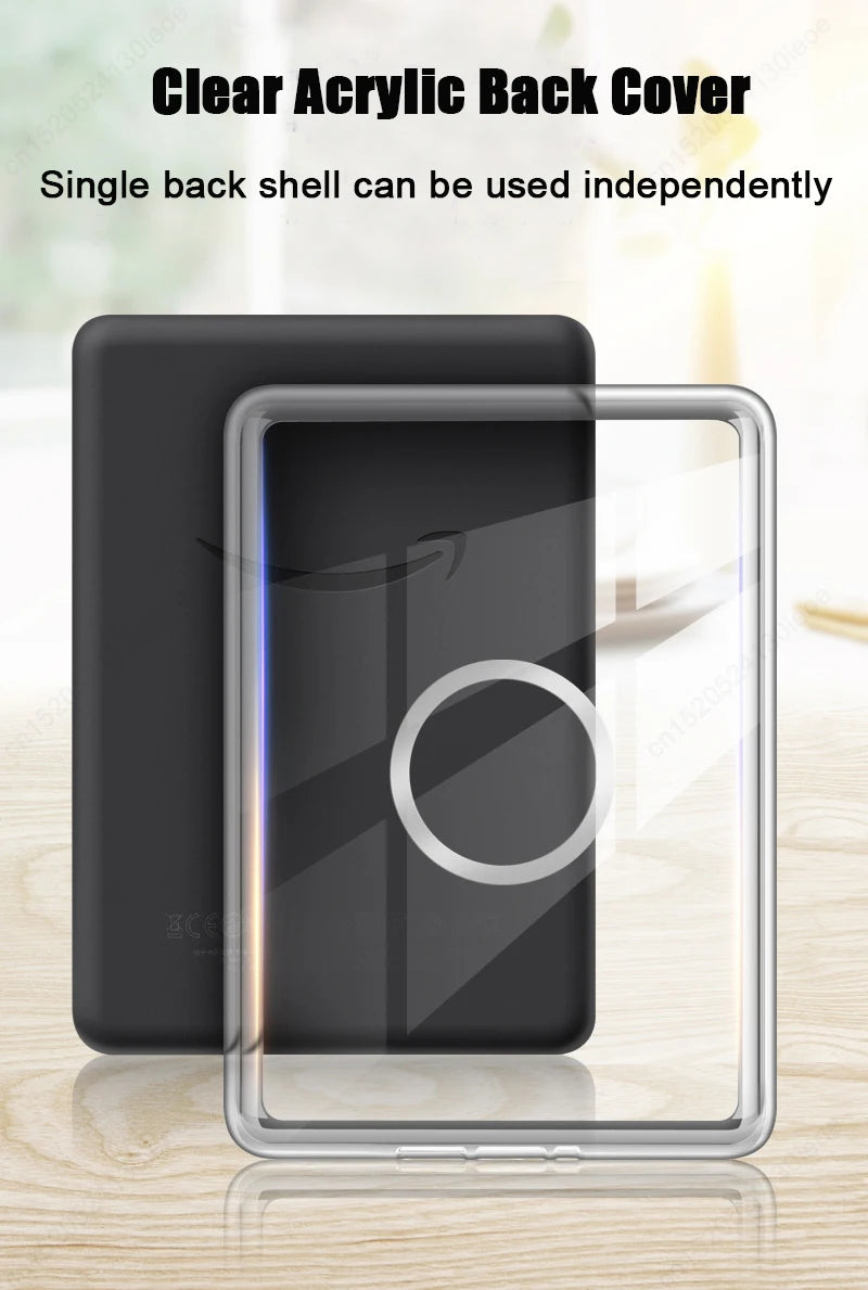 For Kindle 11th Generation Case 2024 RS23CV 360° Rotatable Magnetic Detachable Acrylic Case For Kindle 11th Gen C2V2L3 6" Funda