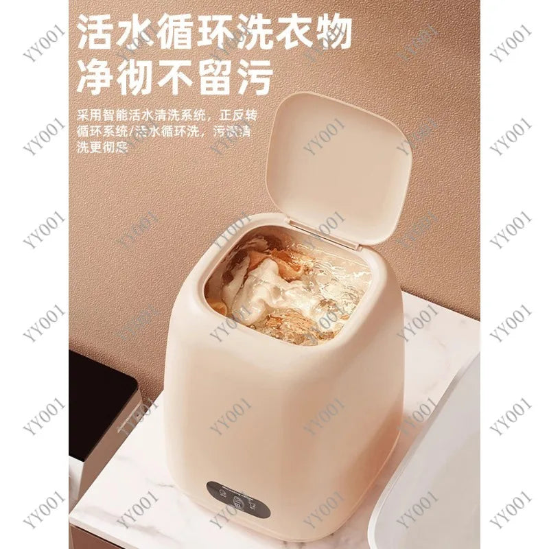 Portable Mini Washing Machine USB Rechargeable Wireless Underwear Socks Cleaner Home Travel Laundry Tool