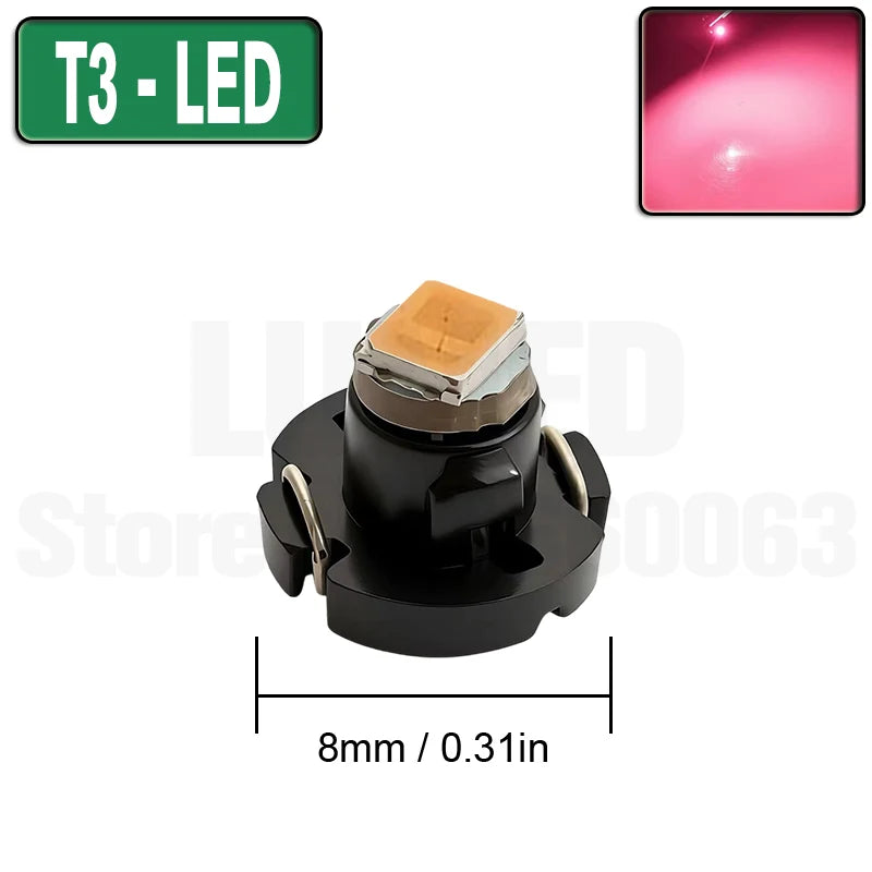 10pcs T3 T4.2 T4.7 T5 LED Car light Bulb Luces LED Para 1 LEDs 2835 5050 SMD Auto Interior Side light