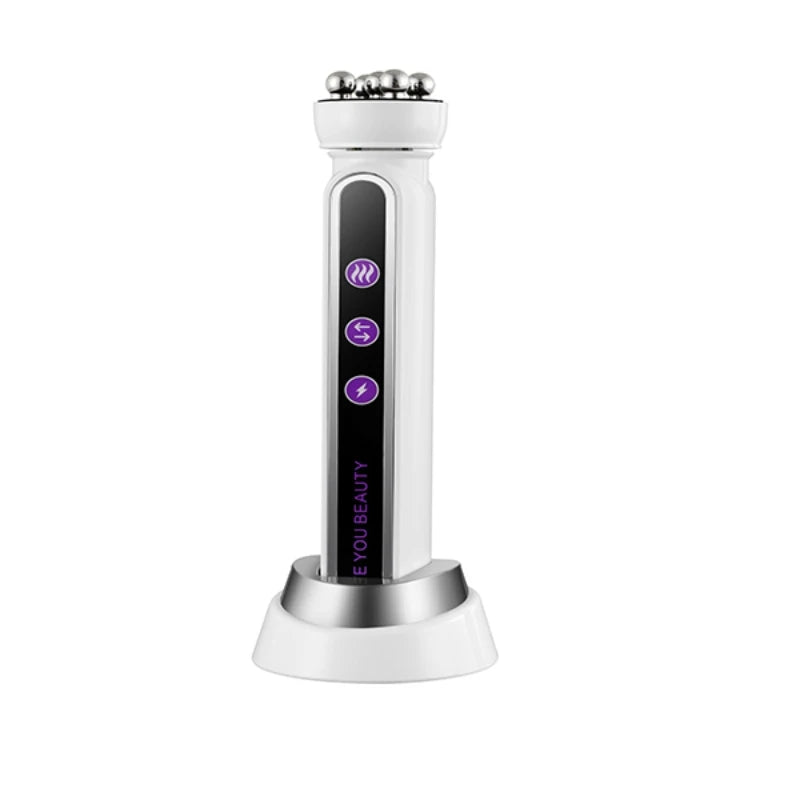 Micro Facial Massager EMS LED Phototherapy Rotary Massage Heating Electric Facial Massager Beauty Device Skin Care Tools