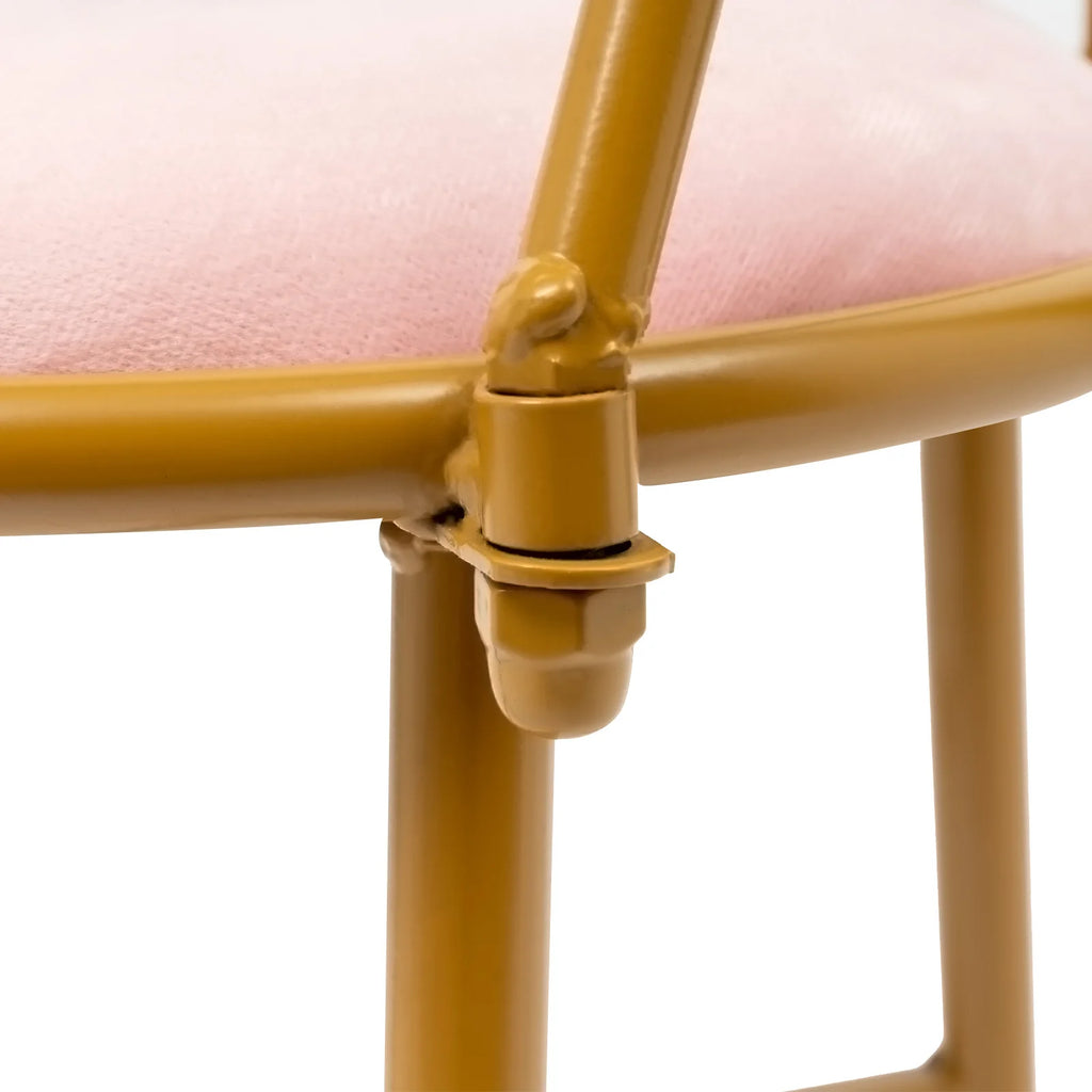 Butterfly Bow Tie Vanity Chair Modern Vanity Stool Velvet Cushion Makeup Chair Metal Frame Butterfly Backrest Chair Dining Chair