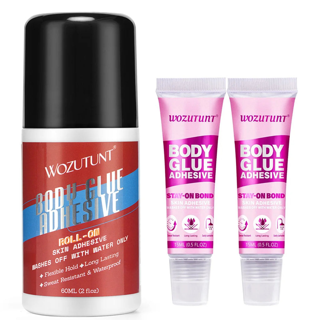 Body Glue Anti-exposure Adhesive Gentle and Non-Irritating Long-lasting Easy Clear Women Underwear Clothes Roll-on Gl