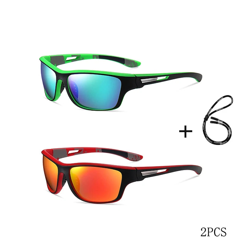 Polarized Fishing Sunglasses Men Driving Shades Male Sun Glasses Hiking Fishing Classic Sun Glasses And Anti Slip Rope