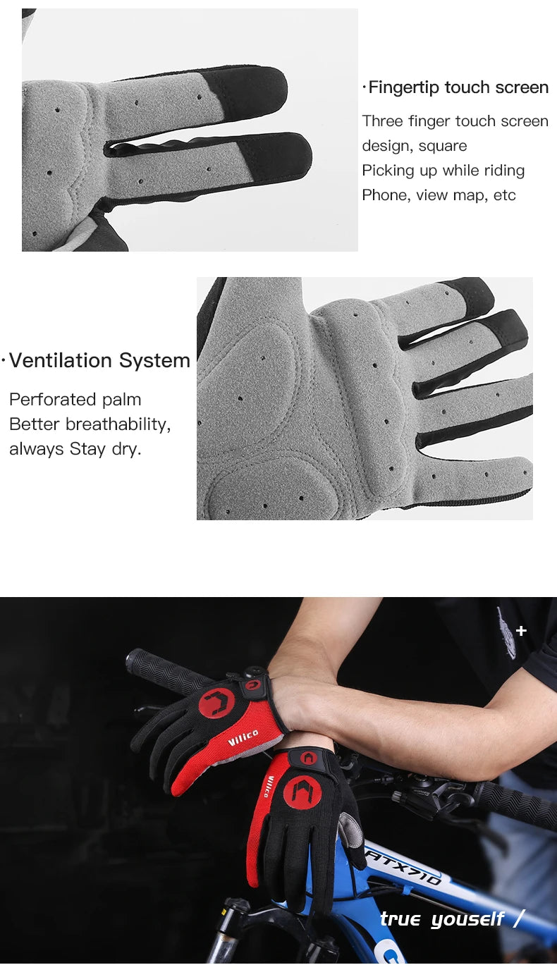 URBANCREW Cycling Gloves — Touchscreen Outdoor Sports
