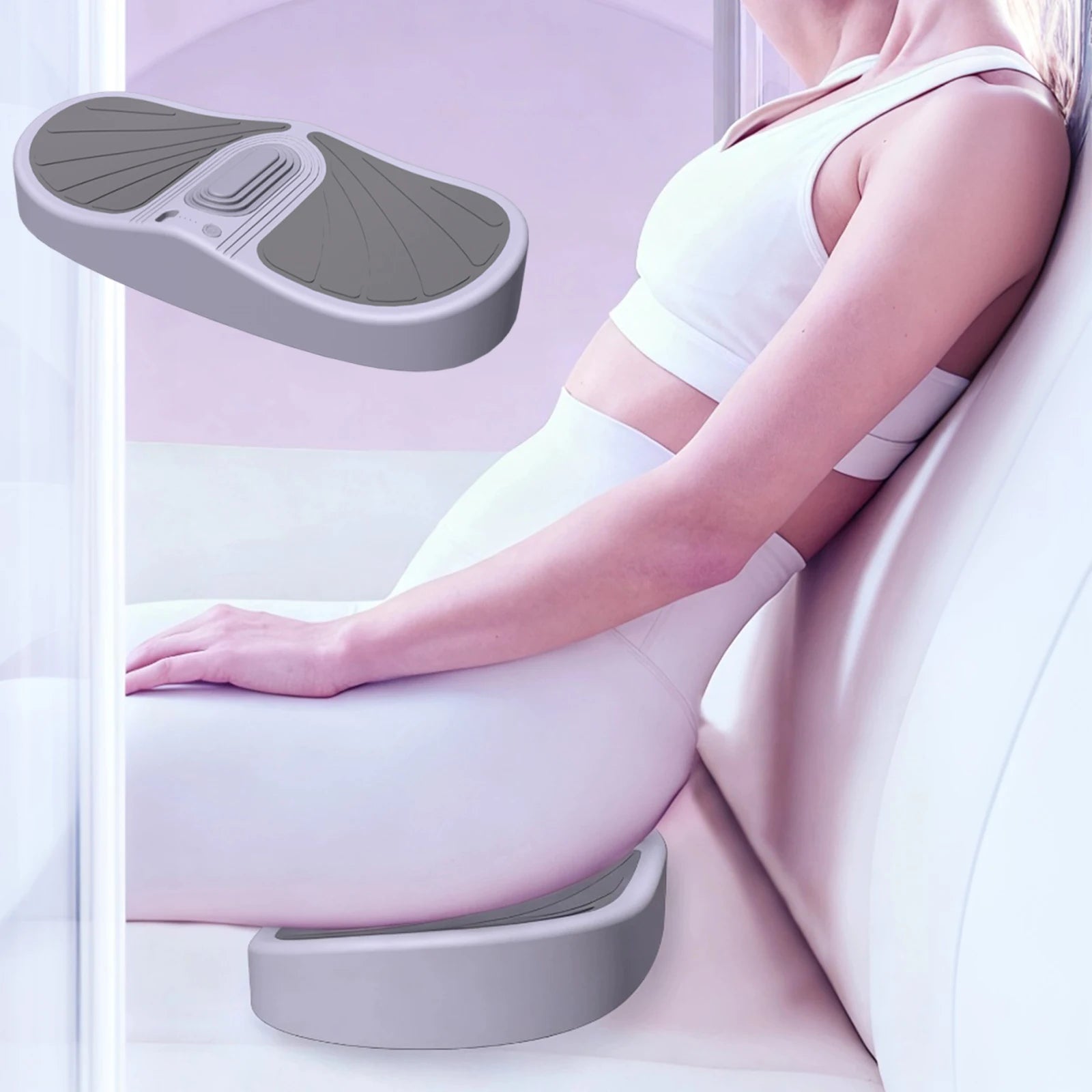 Electric Pelvic Floor Muscle Trainer 4 Modes PC Muscle Kegel Trainer Silicone Buttocks Shaping Machine for Men & Women
