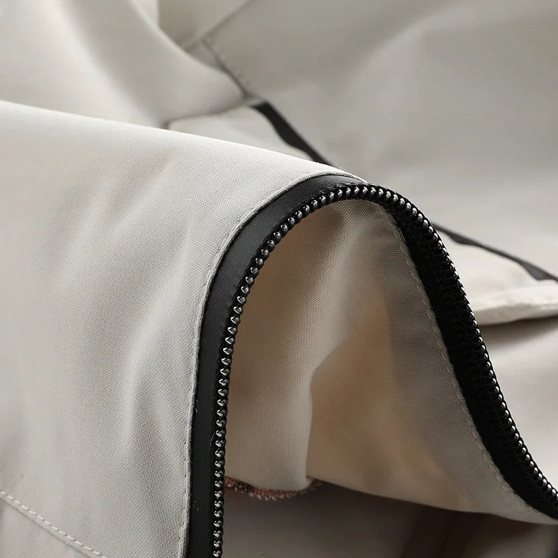 Men's Casual Jacket Parka Autumn/Winter Hooded Jacket Men's Coat Solid Color Outdoor Chic