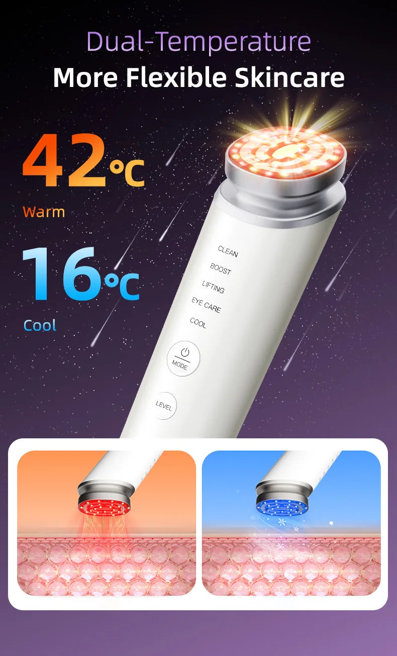Home Use Beauty Device Facial Machine | Skin Tightening Face Lifting Anti-Aging | Portable Facial Massager