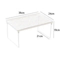 Home Closet Organizer Storage Shelf Kitchen Adjustable Storage Rack Shelves Cabinet Holders Space Saving Makeup Organizer