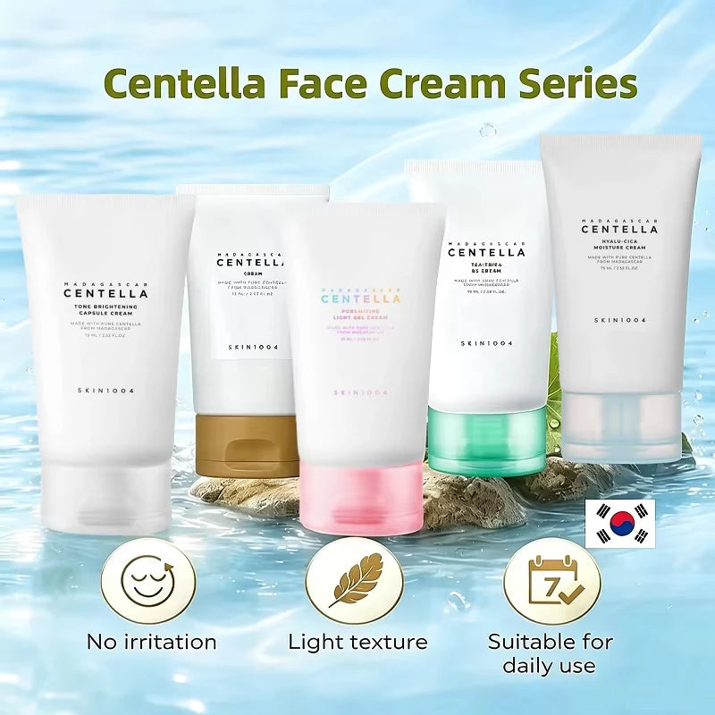 SKIN1004 Centella Asiatica Cream Series Facial Moisturizer Non-Sticky Gel Cream Soothe Brighten Refine Pores Repair Barrier Skin