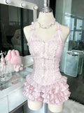 Japanese Style Lolita 2 Piece Set Y2k Mini Skirt Woman Harajuku Sweet Kawaii Print Dress Tops Korean Fashion Elegant Dress