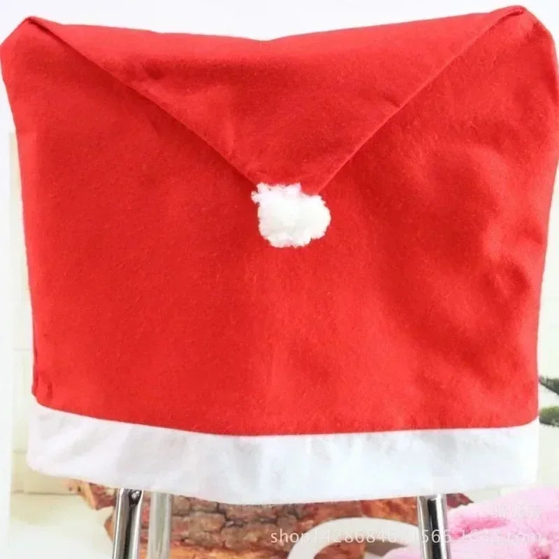 Christmas Chair Decoration Set Home Christmas Decoration Cartoon Chair Set Christmas Decoration Supplies christmas chair cover
