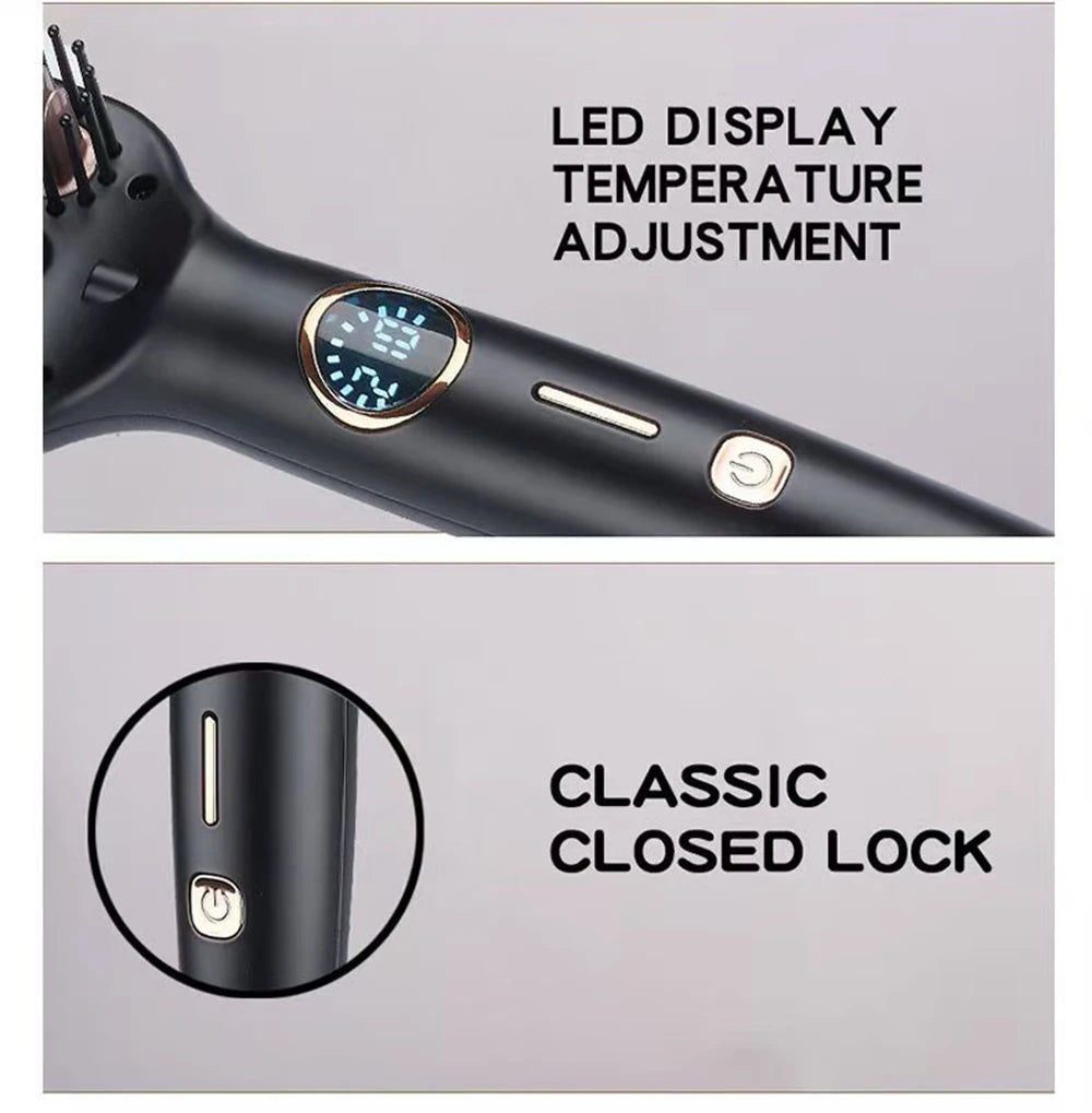 Curling Hair Straightener Hot Comb Electric Straighten Hair Brush Styling Tool Electric Hair Curler Brushes Salon Equipment