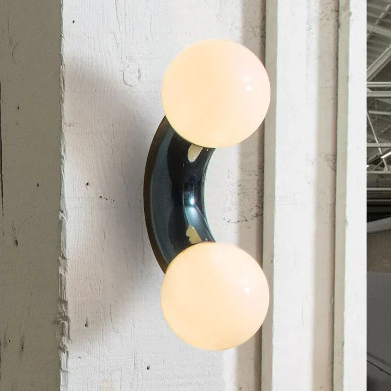 Modern Creative Lighting Design Rainbow Wall Light Childern's Room Kindergarten Asile Bedroom Bathroom Glass Ball Wall Lamp