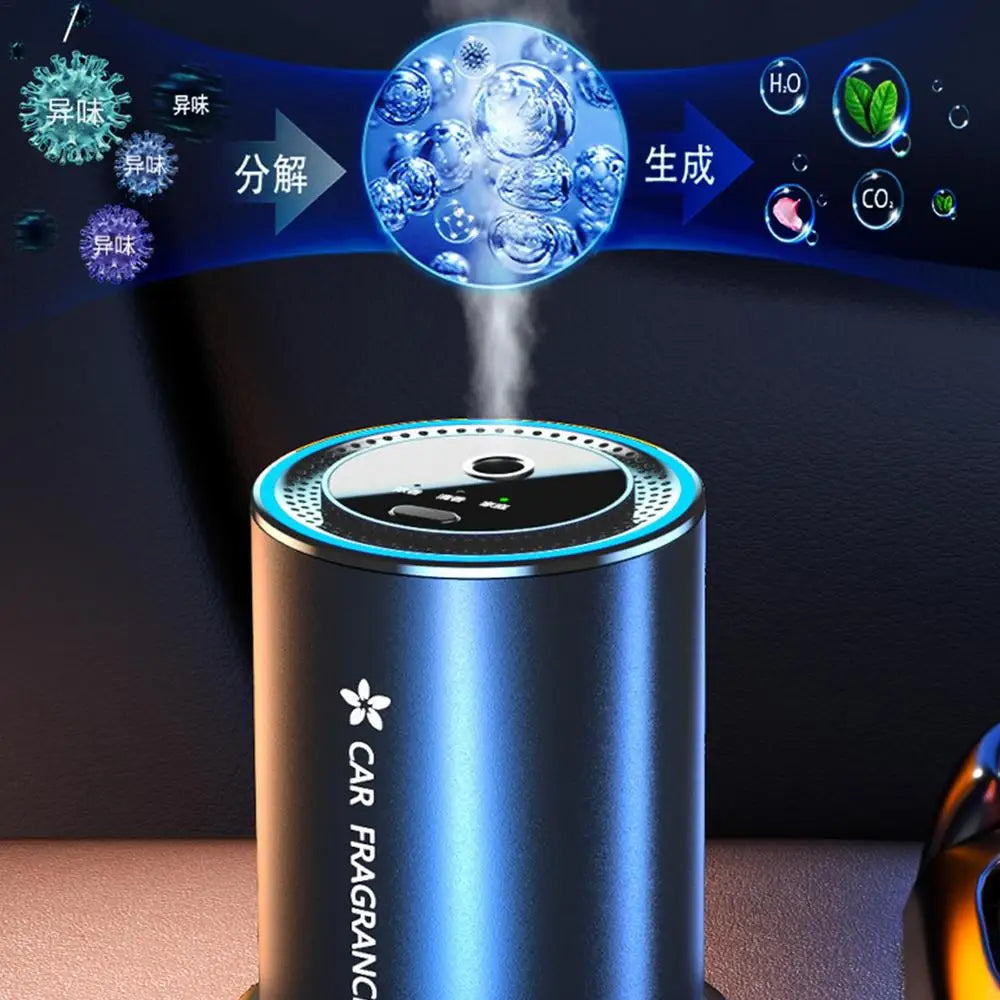 Car Perfume Diffuser Smart Car Air Diffusers Adjustable Concentration 50ml Essential Oil Diffuser Rechargeable Car Fragrance