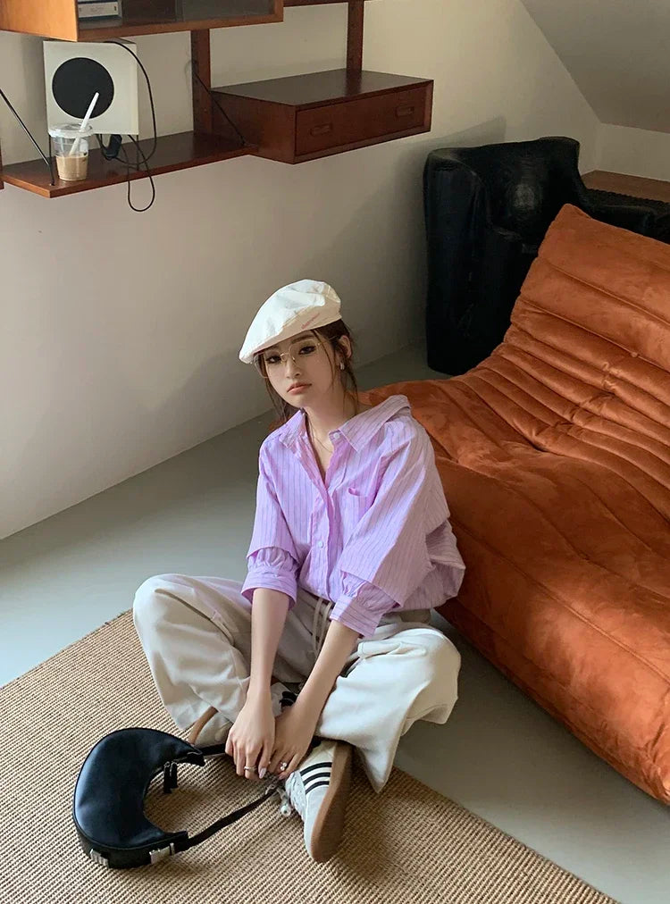 Elastic Waist Drawstring Loose Slim Casual Versatile Trousers 2026 Autumn New High Waist Women Wide Leg Suit Pants