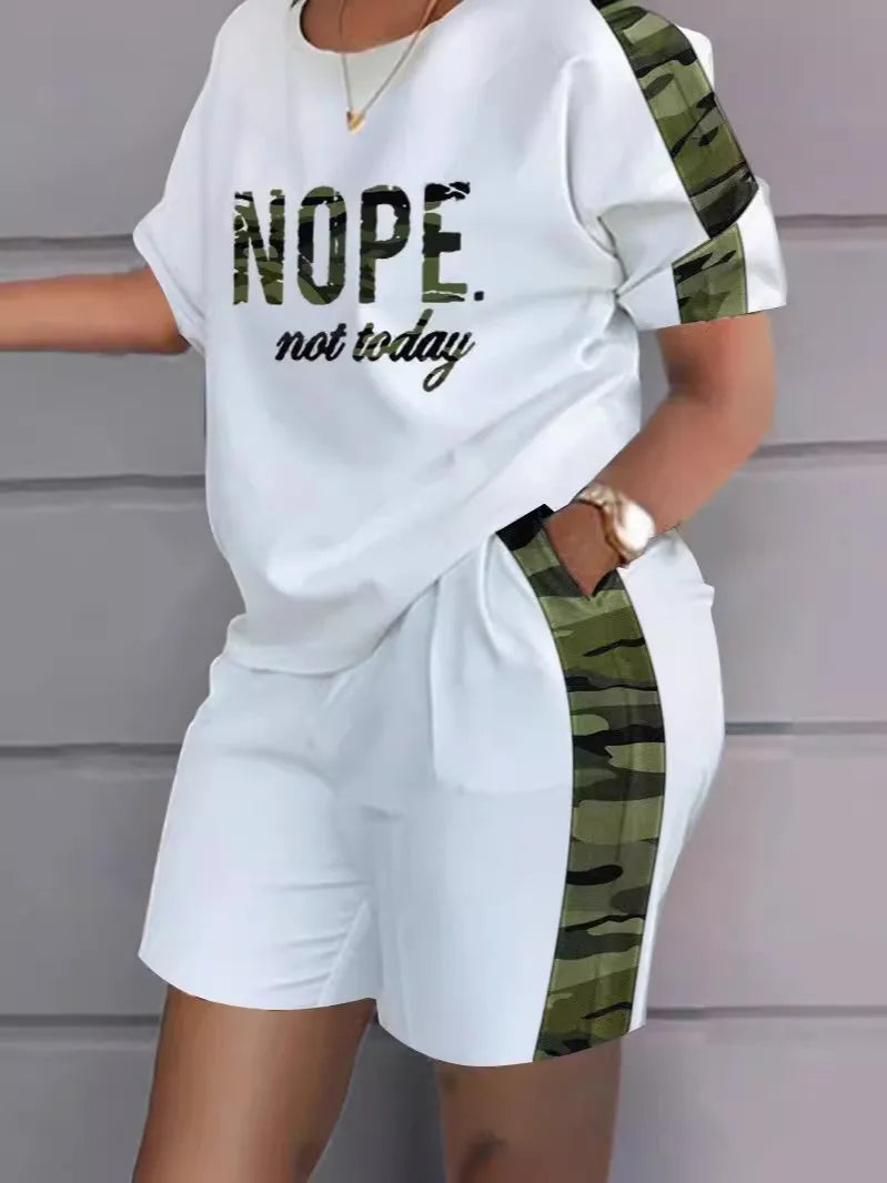 2026New Casual Set Solid Color Printed Shirt Button Long Sleeve Top+Pocket Shorts Set for Women womens matching sets 2 piece set