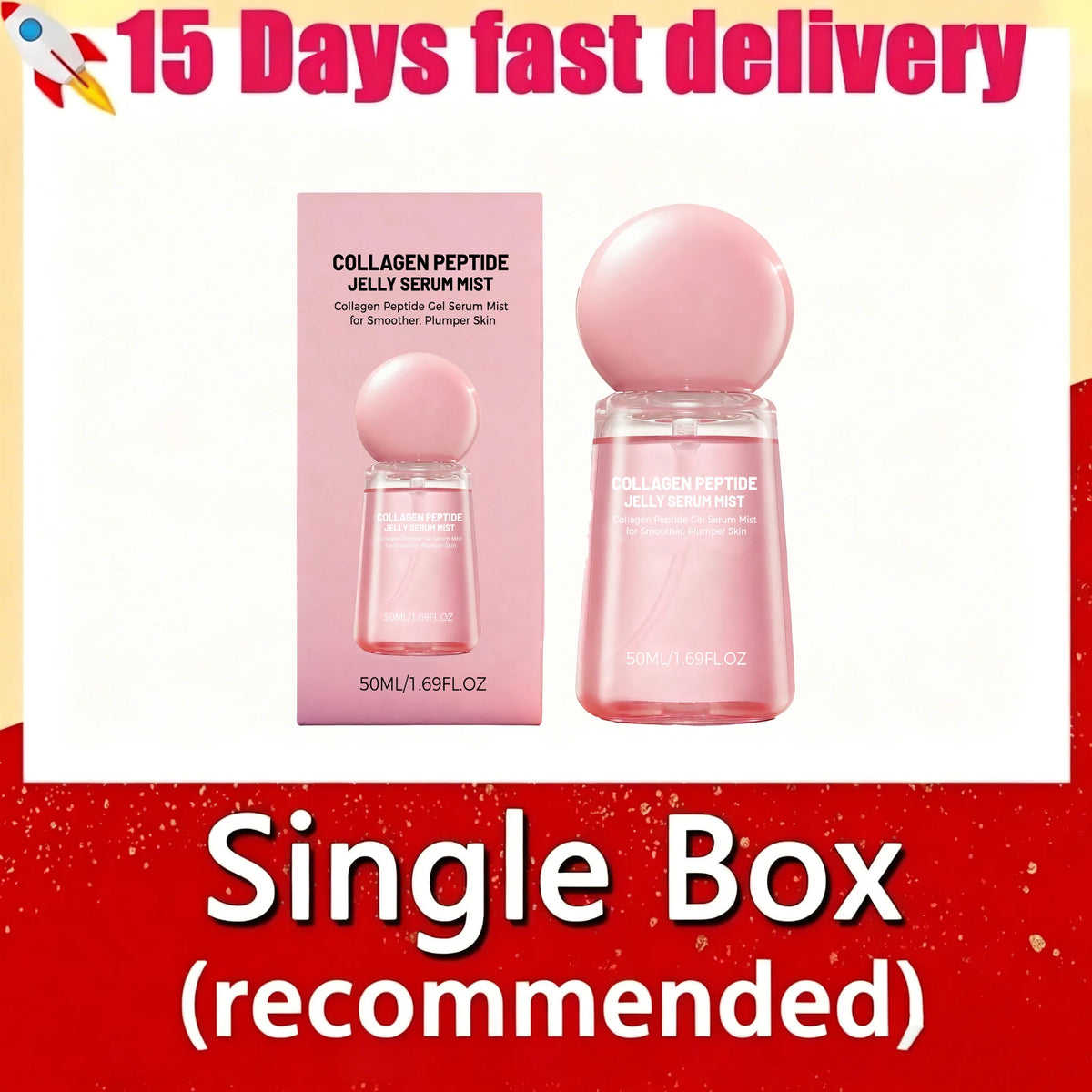 Nano Collagen Peptide Jelly Serum Mist Spray 2026 Upgrade Deep Moisturizer Plump Fine Lines Brighten Dry Uneven Tone Facial Care